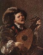 TERBRUGGHEN, Hendrick Lute Player awr Norge oil painting reproduction